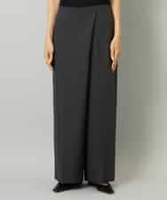 FMLAD21250 MICHEL KLEIN(ミッシェルクラン) ラップバレルパンツ ダークグレー