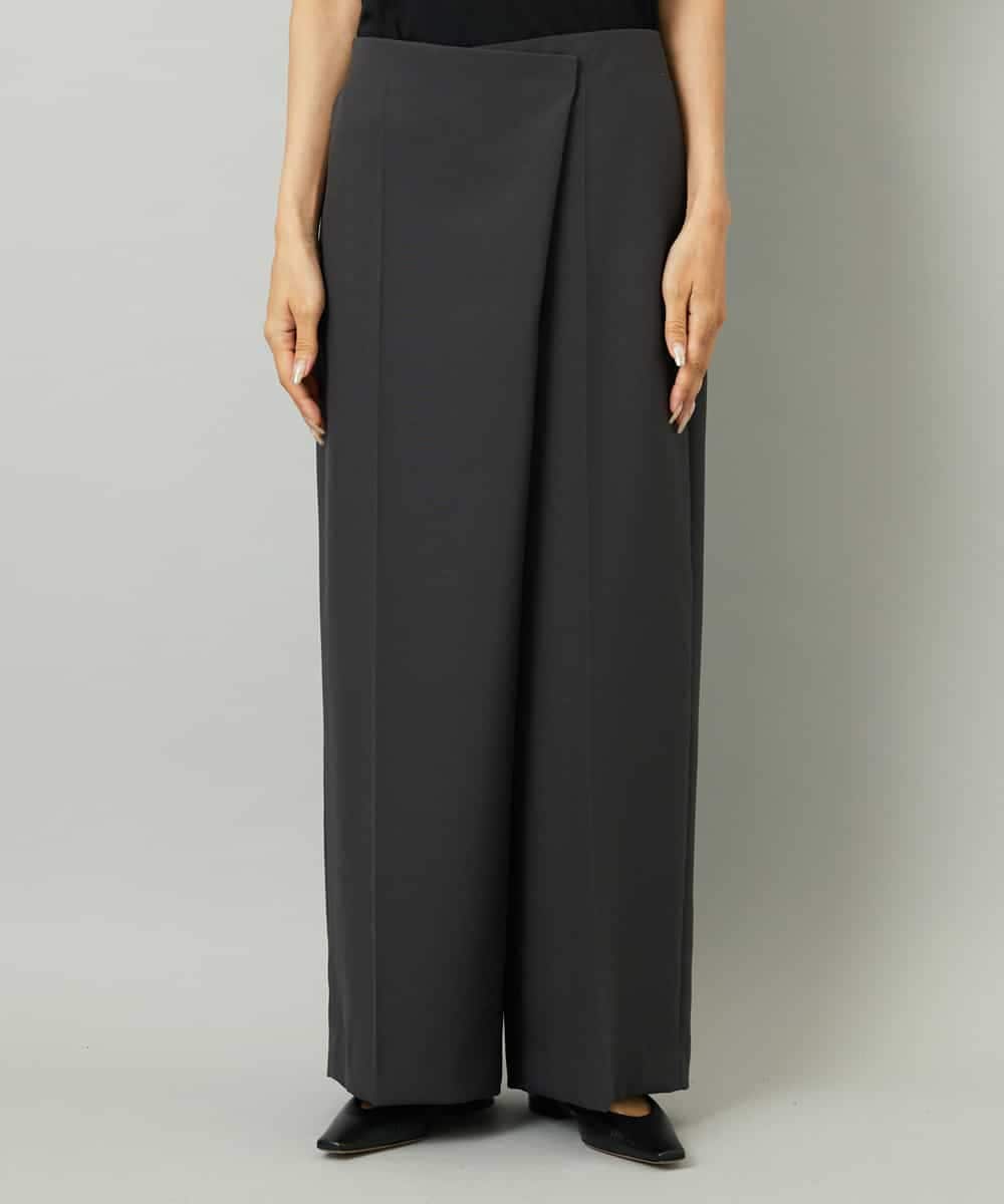 FMLAD21250 MICHEL KLEIN(ミッシェルクラン) ラップバレルパンツ ダークグレー