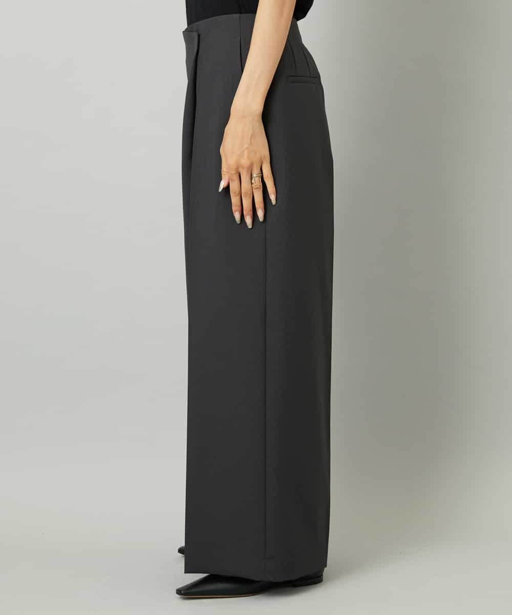 FMLAD21250 MICHEL KLEIN(ミッシェルクラン) ラップバレルパンツ ダークグレー