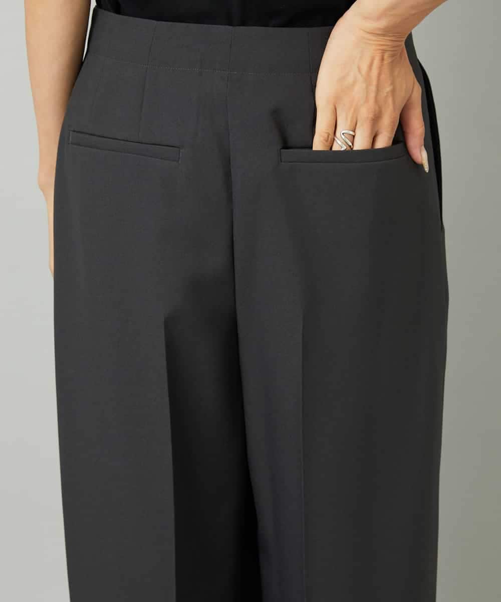 FMLAD21250 MICHEL KLEIN(ミッシェルクラン) ラップバレルパンツ ダークグレー