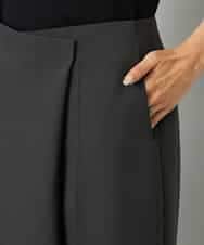 FMLAD21250 MICHEL KLEIN(ミッシェルクラン) ラップバレルパンツ ダークグレー