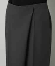FMLAD21250 MICHEL KLEIN(ミッシェルクラン) ラップバレルパンツ ダークグレー