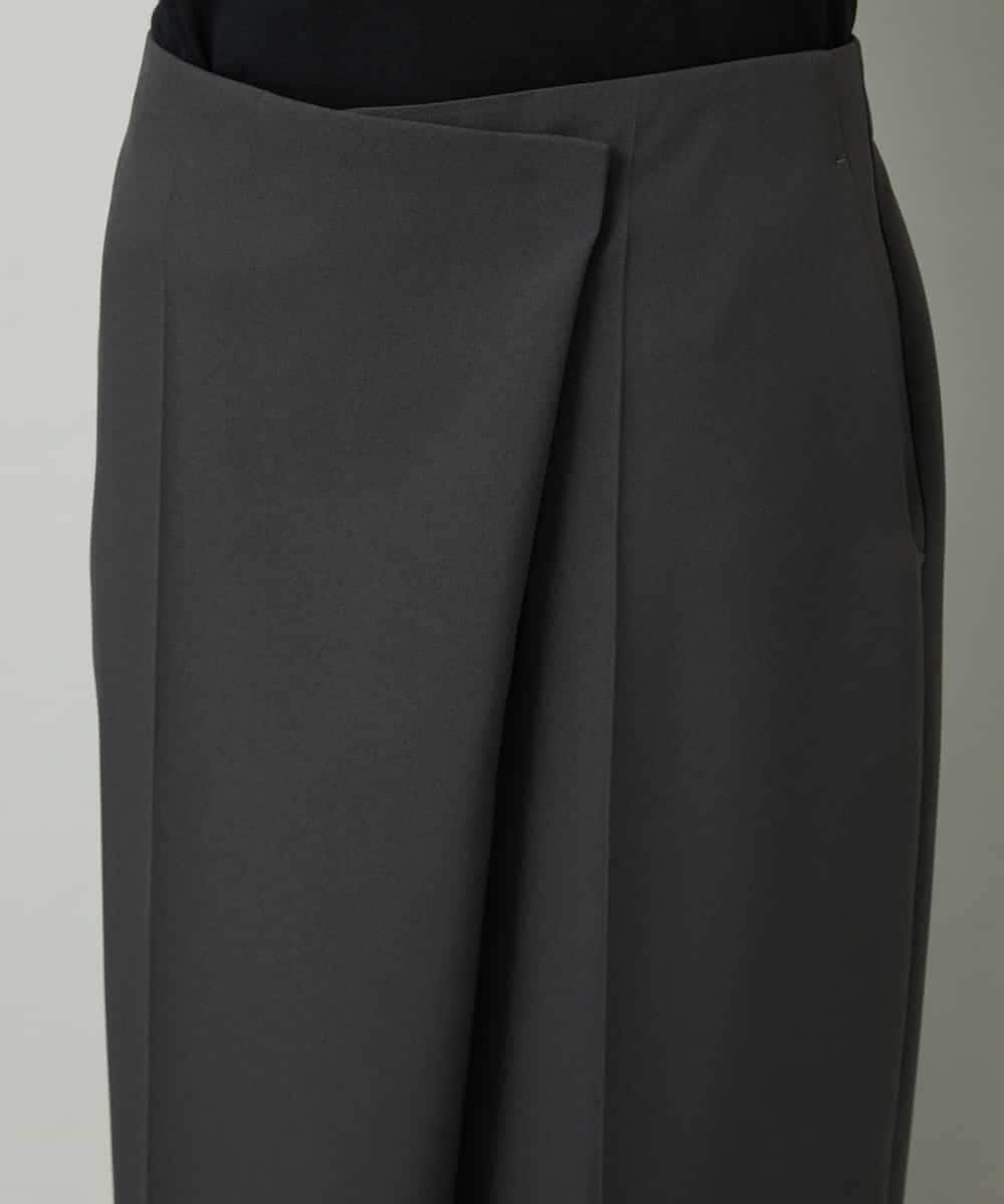 FMLAD21250 MICHEL KLEIN(ミッシェルクラン) ラップバレルパンツ ダークグレー