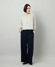 FMLAD25250 MICHEL KLEIN(ミッシェルクラン) [セットアップ対応]ワイドパンツ ネイビー