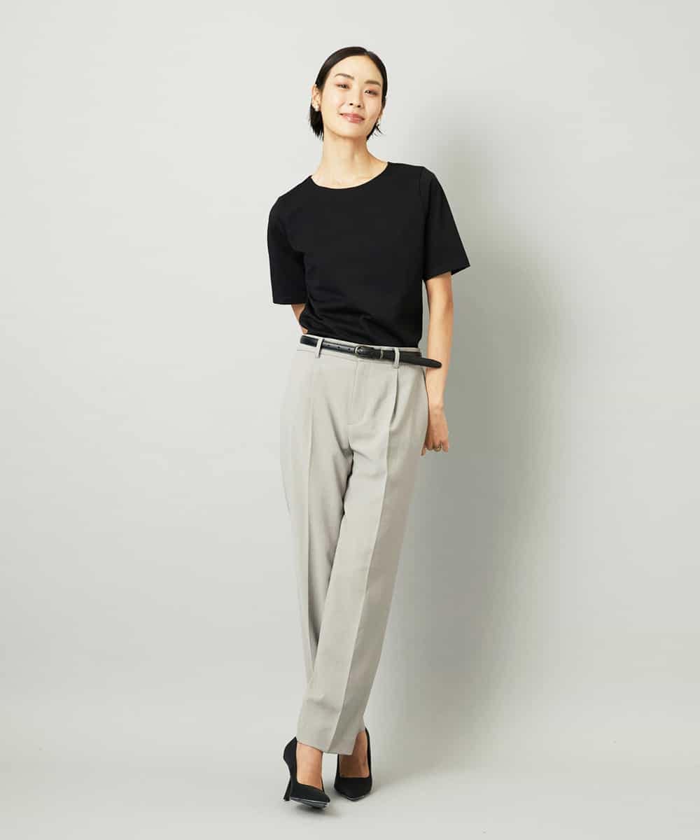 FMLAD35250 MICHEL KLEIN(ミッシェルクラン) [セットアップ対応]テーパードパンツ グレー