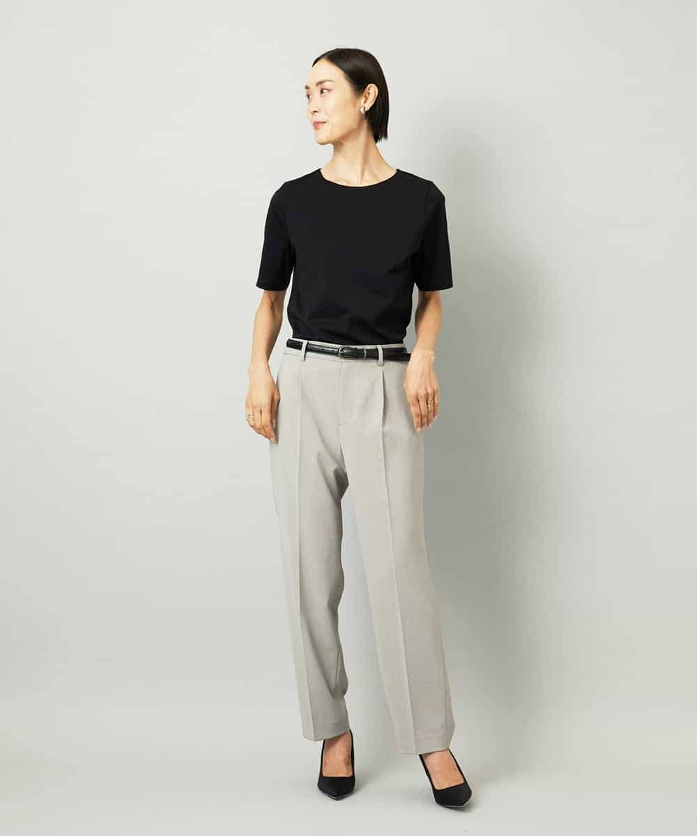 FMLAD35250 MICHEL KLEIN(ミッシェルクラン) [セットアップ対応]テーパードパンツ グレー