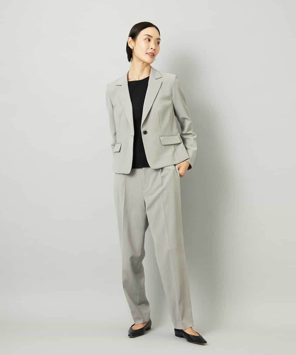 FMLAD35250 MICHEL KLEIN(ミッシェルクラン) [セットアップ対応]テーパードパンツ グレー