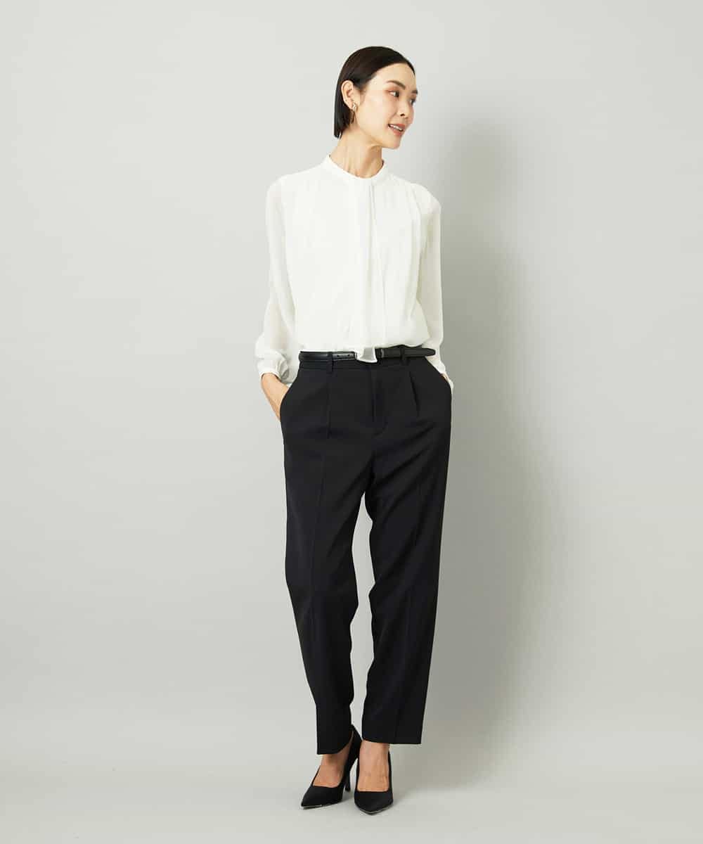 FMLAD35250 MICHEL KLEIN(ミッシェルクラン) [セットアップ対応]テーパードパンツ グレー
