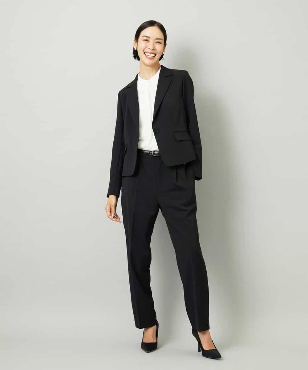 FMLAD35250 MICHEL KLEIN(ミッシェルクラン) [セットアップ対応]テーパードパンツ グレー