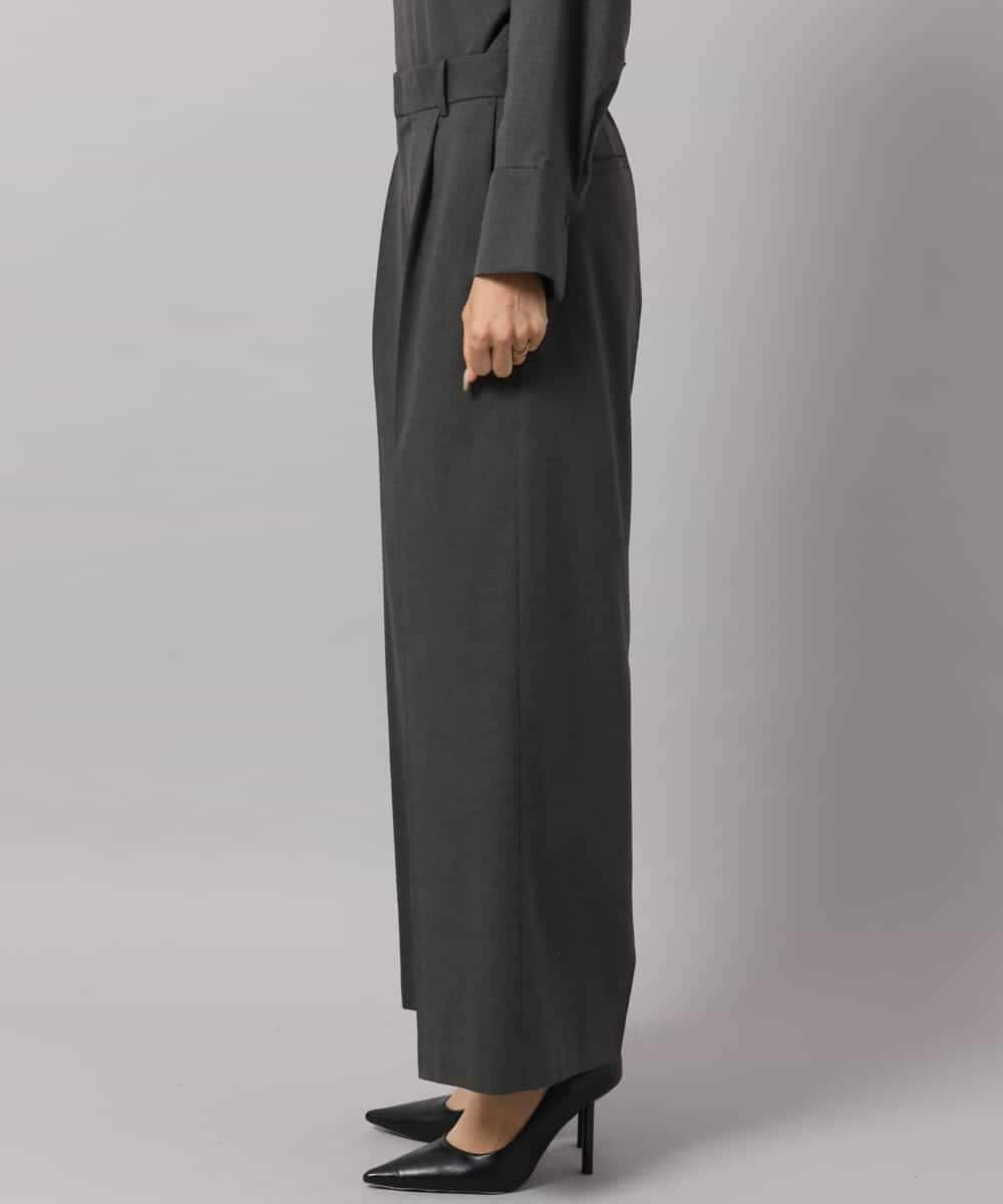 FMLAG21260 MICHEL KLEIN(ミッシェルクラン) [セットアップ対応]ラメストライプワイドパンツ ネイビー
