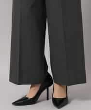 FMLAG21260 MICHEL KLEIN(ミッシェルクラン) [セットアップ対応]ラメストライプワイドパンツ ネイビー