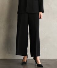 FMLAG22260 MICHEL KLEIN(ミッシェルクラン) [セットアップ対応]ストレートワイドパンツ ブラック