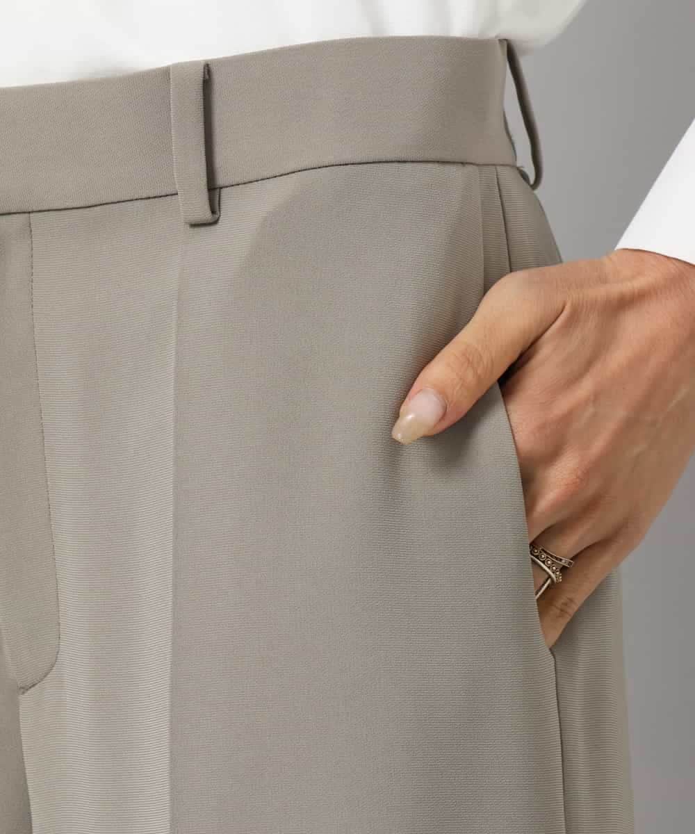 FMLAG22260 MICHEL KLEIN(ミッシェルクラン) [セットアップ対応]ストレートワイドパンツ ブラック