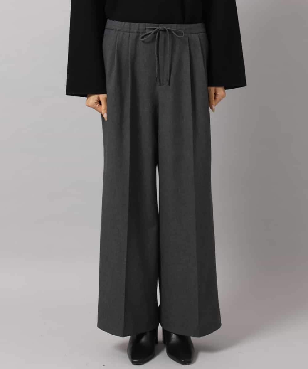 FMLAG40260 MICHEL KLEIN(ミッシェルクラン) センタープレスワイドパンツ グレー