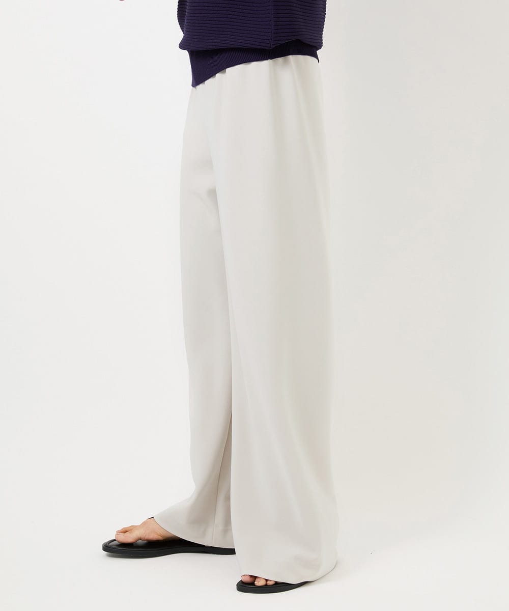 FMLDD02220 MICHEL KLEIN(ミッシェルクラン) [リラックスボトム]シームレスワイドパンツ ベージュ