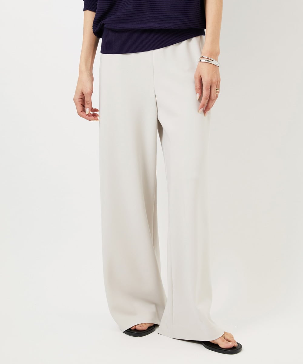 FMLDD02220 MICHEL KLEIN(ミッシェルクラン) [リラックスボトム]シームレスワイドパンツ ベージュ