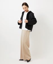 FMLDD02220 MICHEL KLEIN(ミッシェルクラン) [リラックスボトム]シームレスワイドパンツ ベージュ