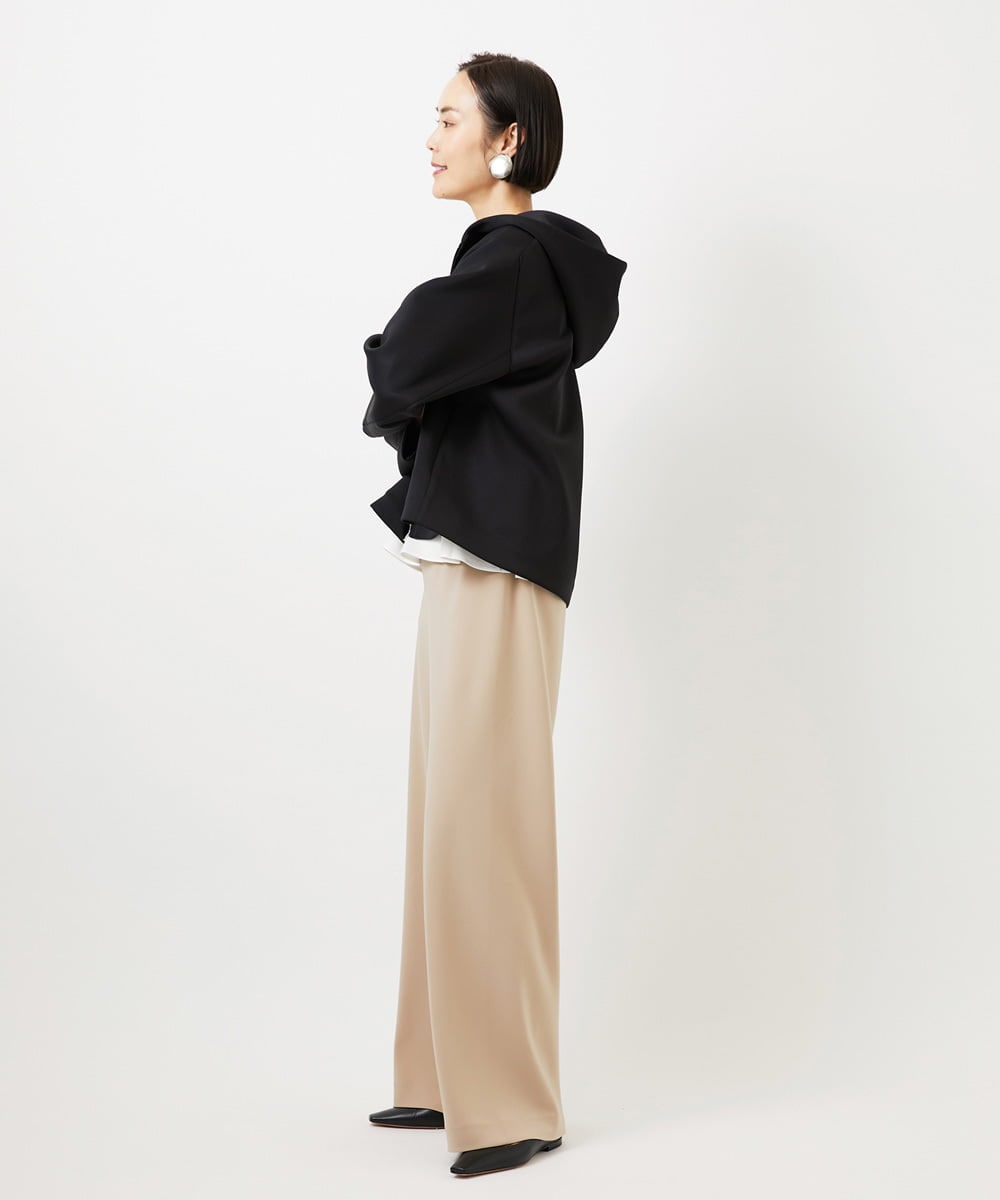 FMLDD02220 MICHEL KLEIN(ミッシェルクラン) [リラックスボトム]シームレスワイドパンツ ベージュ