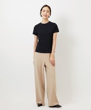 FMLDD02220 MICHEL KLEIN(ミッシェルクラン) [リラックスボトム]シームレスワイドパンツ ベージュ