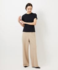 FMLDD02220 MICHEL KLEIN(ミッシェルクラン) [リラックスボトム]シームレスワイドパンツ ベージュ