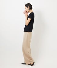 FMLDD02220 MICHEL KLEIN(ミッシェルクラン) [リラックスボトム]シームレスワイドパンツ ベージュ