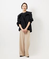 FMLDD02220 MICHEL KLEIN(ミッシェルクラン) [リラックスボトム]シームレスワイドパンツ ベージュ