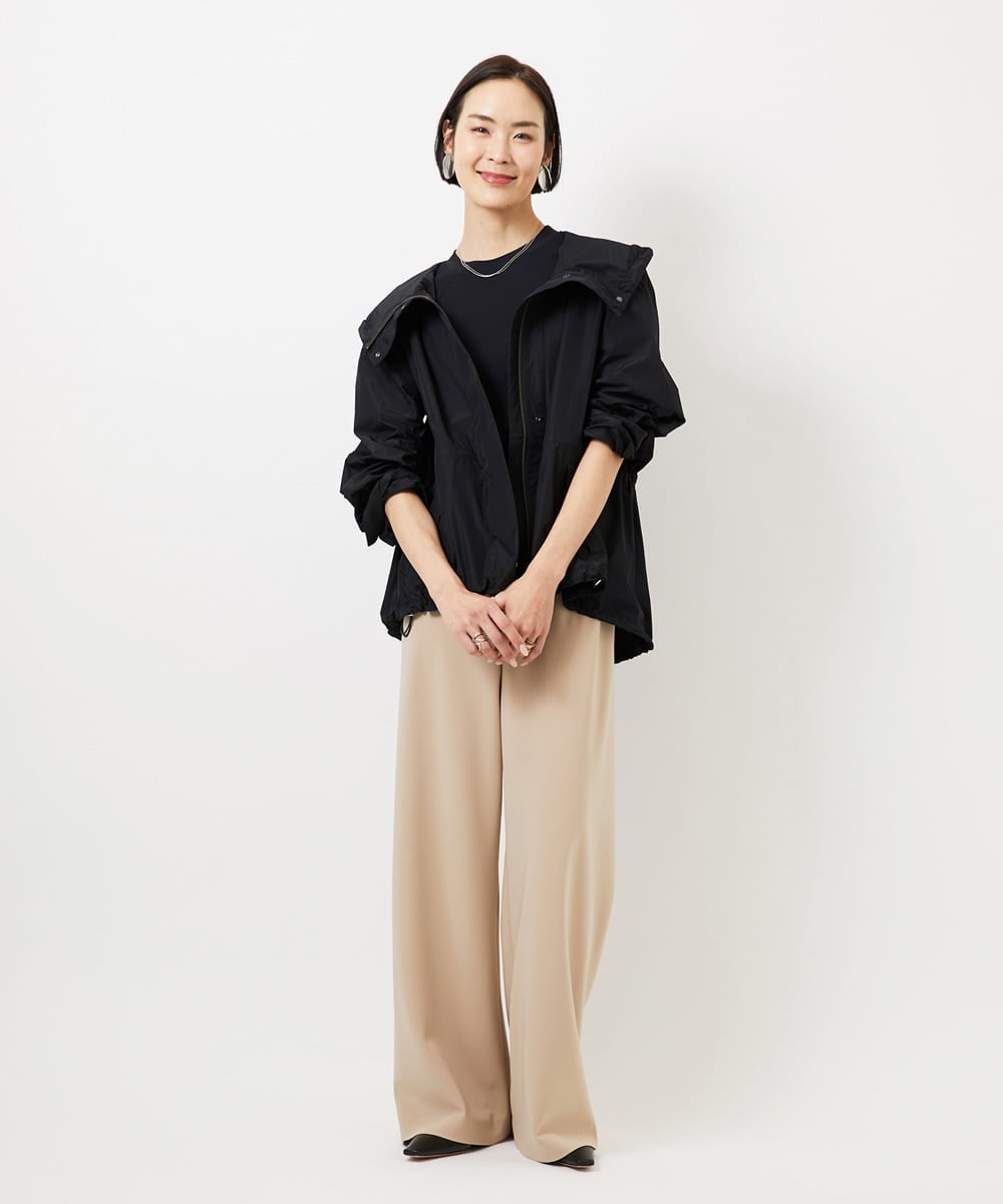 FMLDD02220 MICHEL KLEIN(ミッシェルクラン) [リラックスボトム]シームレスワイドパンツ ベージュ