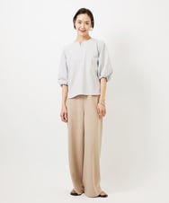 FMLDD02220 MICHEL KLEIN(ミッシェルクラン) [リラックスボトム]シームレスワイドパンツ ベージュ