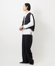 FMLDD02220 MICHEL KLEIN(ミッシェルクラン) [リラックスボトム]シームレスワイドパンツ ベージュ
