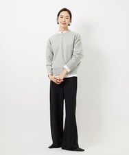 FMLDD02220 MICHEL KLEIN(ミッシェルクラン) [リラックスボトム]シームレスワイドパンツ ベージュ