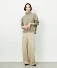FMLDD02220 MICHEL KLEIN(ミッシェルクラン) [リラックスボトム]シームレスワイドパンツ ベージュ