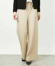 FMLDD02220 MICHEL KLEIN(ミッシェルクラン) [リラックスボトム]シームレスワイドパンツ ベージュ