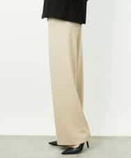 FMLDD02220 MICHEL KLEIN(ミッシェルクラン) [リラックスボトム]シームレスワイドパンツ ベージュ
