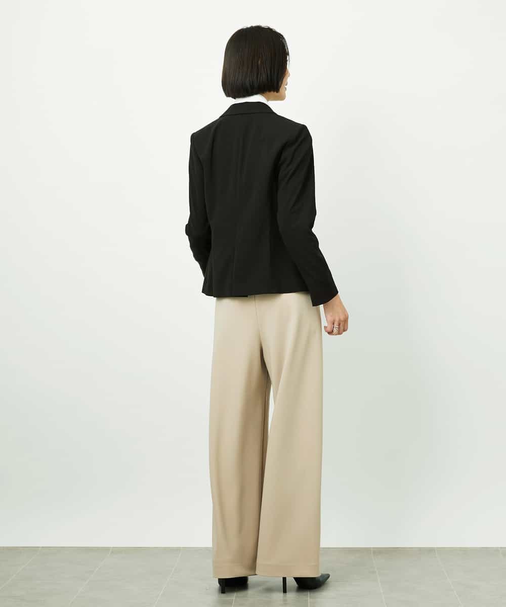 FMLDD02220 MICHEL KLEIN(ミッシェルクラン) [リラックスボトム]シームレスワイドパンツ ベージュ