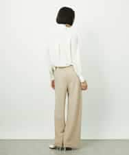 FMLDD02220 MICHEL KLEIN(ミッシェルクラン) [リラックスボトム]シームレスワイドパンツ ベージュ