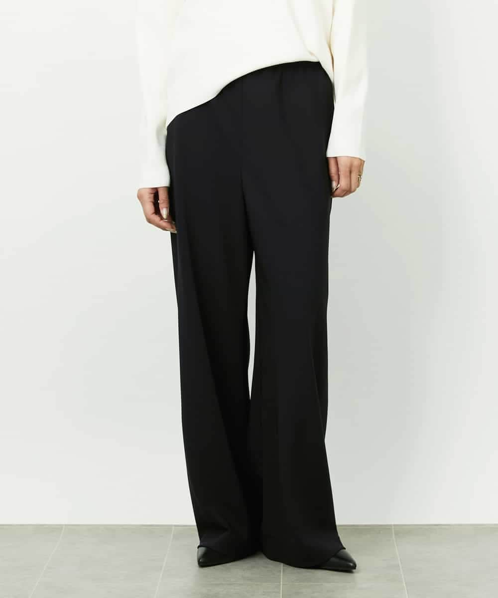FMLDD02220 MICHEL KLEIN(ミッシェルクラン) [リラックスボトム]シームレスワイドパンツ ベージュ