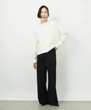 FMLDD02220 MICHEL KLEIN(ミッシェルクラン) [リラックスボトム]シームレスワイドパンツ ベージュ