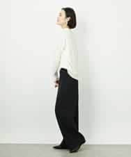 FMLDD02220 MICHEL KLEIN(ミッシェルクラン) [リラックスボトム]シームレスワイドパンツ ベージュ
