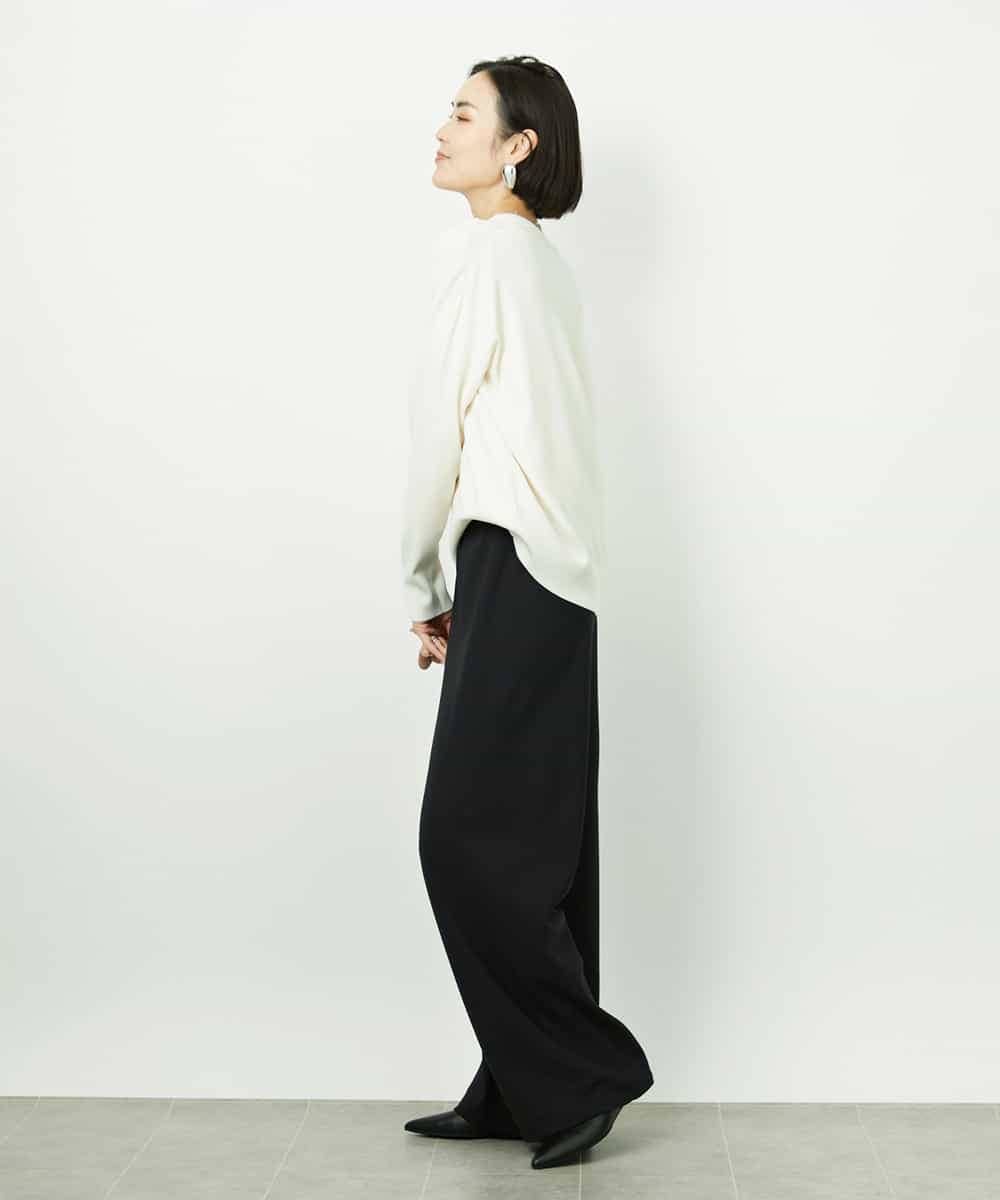 FMLDD02220 MICHEL KLEIN(ミッシェルクラン) [リラックスボトム]シームレスワイドパンツ ベージュ