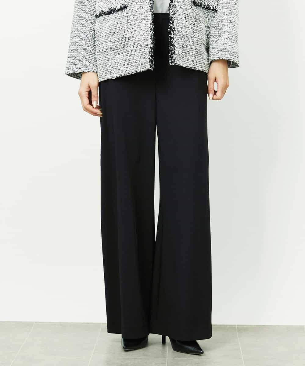 FMLDD02220 MICHEL KLEIN(ミッシェルクラン) [リラックスボトム]シームレスワイドパンツ ベージュ