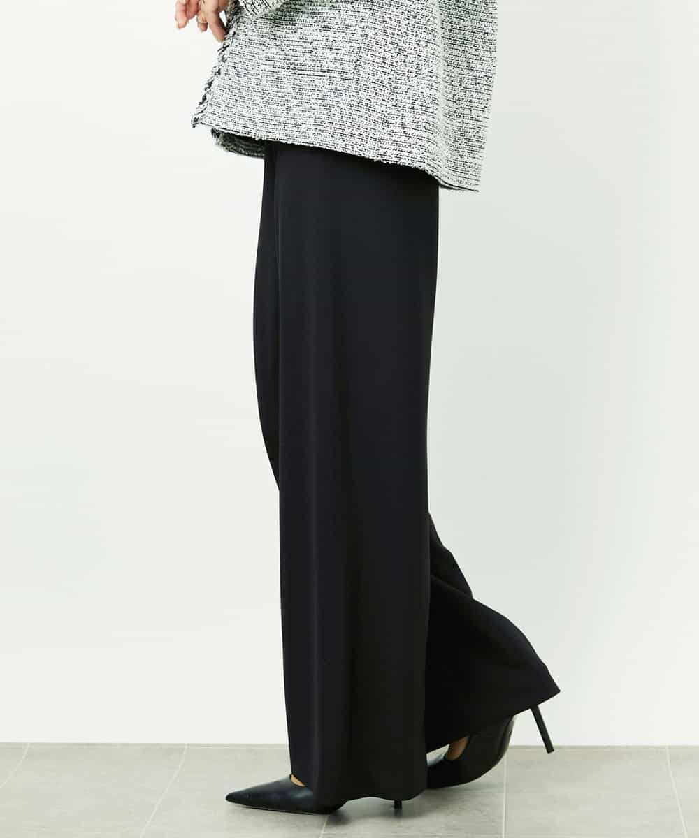 FMLDD02220 MICHEL KLEIN(ミッシェルクラン) [リラックスボトム]シームレスワイドパンツ ベージュ