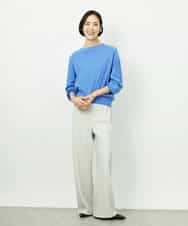 FMLDD02220 MICHEL KLEIN(ミッシェルクラン) [リラックスボトム]シームレスワイドパンツ ベージュ