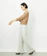 FMLDD02220 MICHEL KLEIN(ミッシェルクラン) [リラックスボトム]シームレスワイドパンツ ベージュ