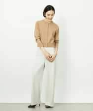 FMLDD02220 MICHEL KLEIN(ミッシェルクラン) [リラックスボトム]シームレスワイドパンツ ベージュ