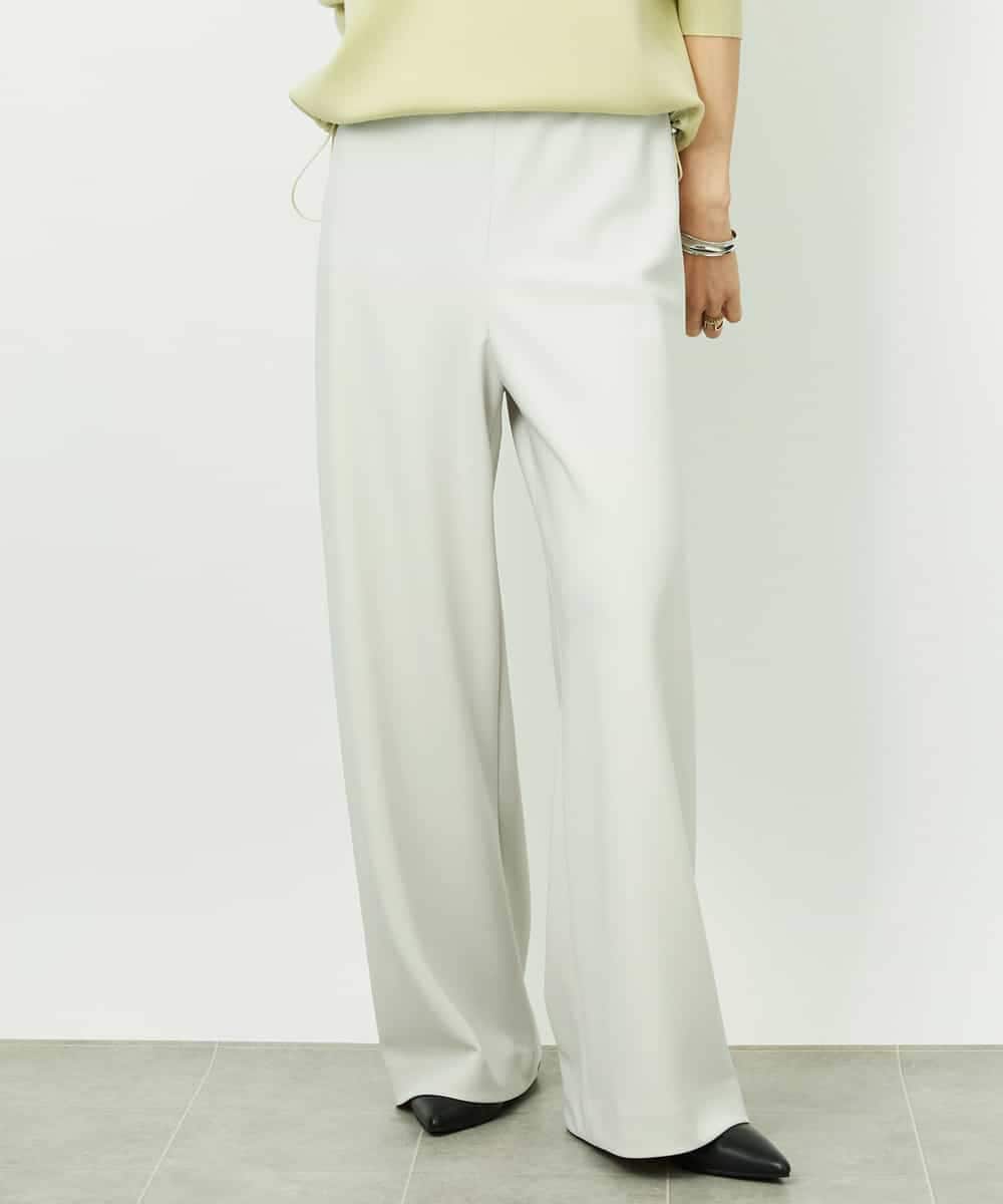 FMLDD02220 MICHEL KLEIN(ミッシェルクラン) [リラックスボトム]シームレスワイドパンツ ベージュ