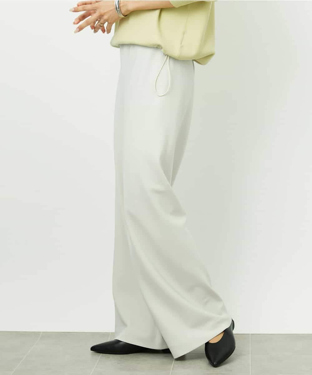 FMLDD02220 MICHEL KLEIN(ミッシェルクラン) [リラックスボトム]シームレスワイドパンツ ベージュ