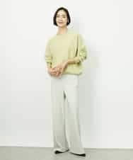 FMLDD02220 MICHEL KLEIN(ミッシェルクラン) [リラックスボトム]シームレスワイドパンツ ベージュ