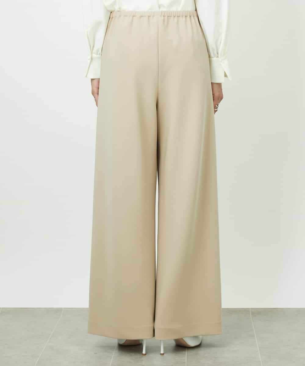 FMLDD02220 MICHEL KLEIN(ミッシェルクラン) [リラックスボトム]シームレスワイドパンツ ベージュ