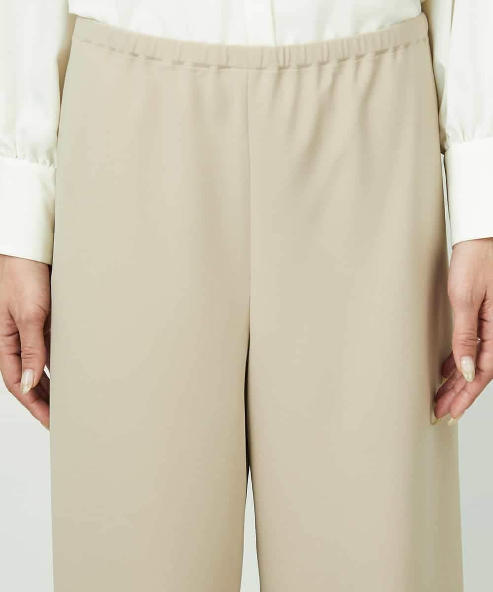 FMLDD02220 MICHEL KLEIN(ミッシェルクラン) [リラックスボトム]シームレスワイドパンツ ベージュ