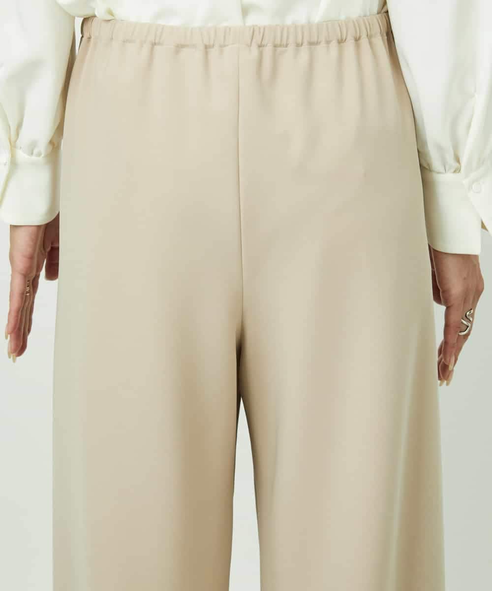 FMLDD02220 MICHEL KLEIN(ミッシェルクラン) [リラックスボトム]シームレスワイドパンツ ベージュ